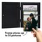 Americanflat Quick-Change Photo Storage Display Frame - Store up to 35 Pictures at Once with Elastic Strap Storage - Shatter Resistant Glass - Hanging Hardware - Includes Easel - Black